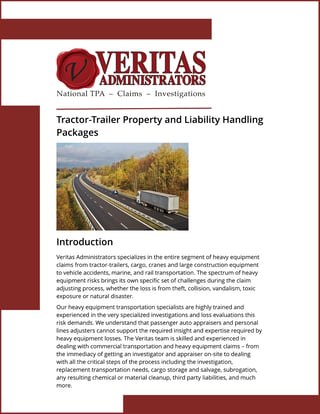 Veritas Tractor-Trailer Property and Liability Handling Package Cover.jpeg